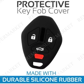 RemoteSuperMarket Key Fob Cover For 2007-2016 Mitsubishi Outlander Remote Case Skin Jacket