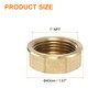 sourcing map 2pcs Plug Hex End Cap 1" NPT Female