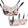 petonfun 2 Pack Ferret Rat Hammock Tunnel for Cage Accessories
