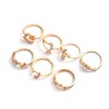 Sttiafay Boho Stacking Knuckle Joint Rings Set Gem Stackable Index