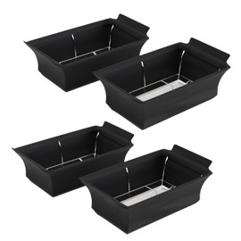 4 Pack - Brooklyntrend Chafer Wind Guard, Chafing Dish Wind Guard, Handle Covered Chafing Dish Shiel, Decorative Cover over Chafer Dish (black)