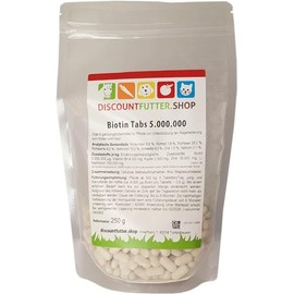 discountfutter.shop - Biotin Tabs 5,000,000 | Hooves - Skin - Fur | Highly Effective for Horses with Brittle Hoof, Dull Fur and Sensitive Skin