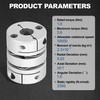 Flexible Shaft Coupling, D20 L29 Aluminum Flexible Diaphragm Motor Shaft