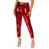 Tipsy Elves Women's Red and Silver Reversible Sequin High Waisted