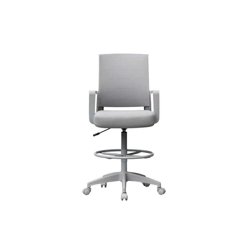 Boss Office Products All Gray Stool Drafting Chair