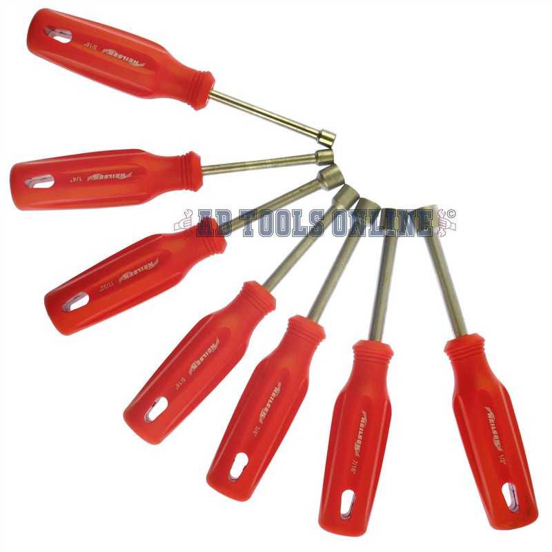 Nut Driver Spinner Screwdriver Tool Set Imperial/AF/SAE sizes 3/16" -
