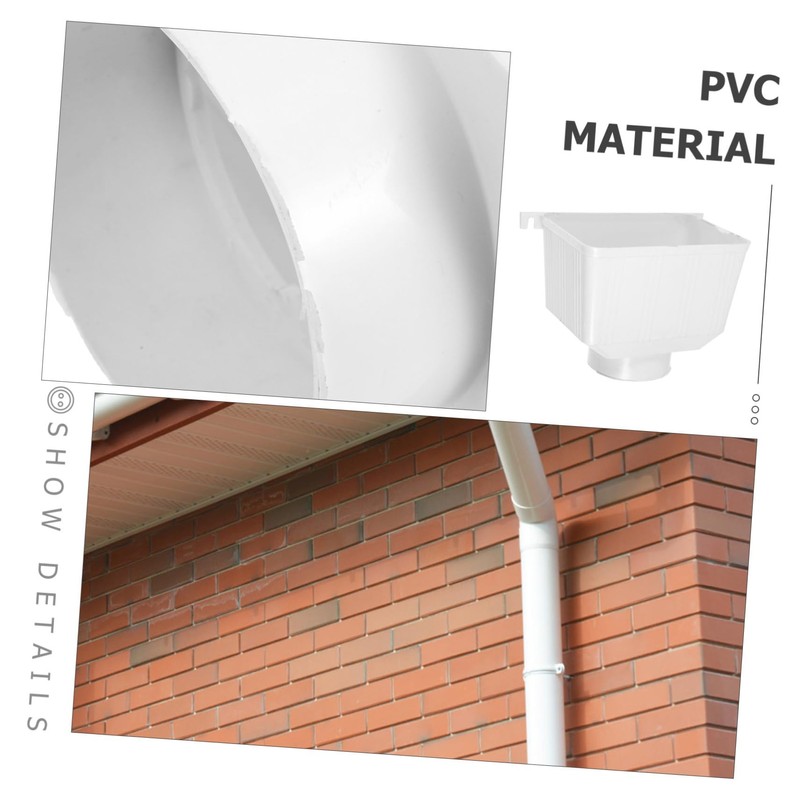 OSALADI Downspout Diverter for Rainwater Collection Easy Install PVC Gutter