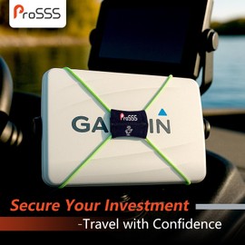 ProSSS Fish Finder Cover Straps - Adjustable Fishing Accessories Bungee Strap for Graph Screen Cover, Secure Fit for Travel Up to 21” – Compatible with Liv Fishing & Boat Cover Straps