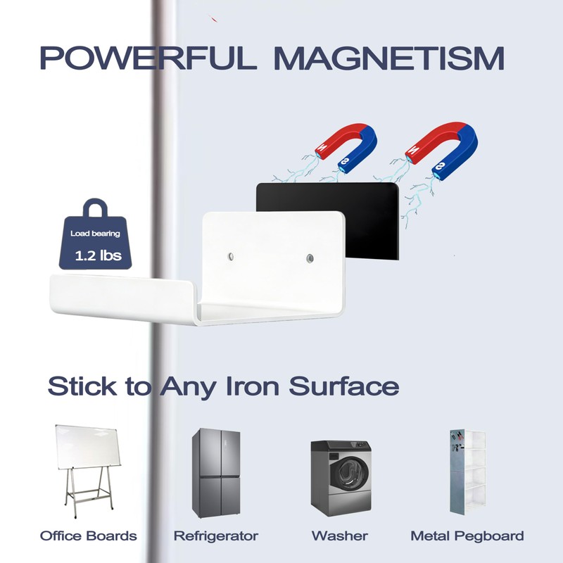 PerYoLyf 4 Pack Magnetic Book Shelf for Whiteboard, 4 *