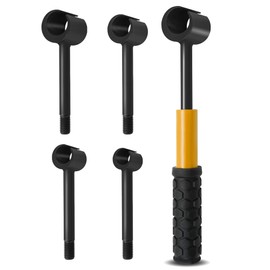 Hinge Gap Adjustment Wrench Set, Heavy Door Hinge Adjustment Tool （Threaded Link）, 4 PCS Hinge Gap Adjusting Wrench, Multi-Size Precision Tool Kit for Door and Cabinet Alignment（yellow）