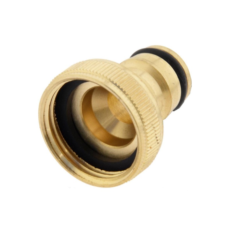Brass tap connector G 1 inch (IG), tap connection Gardena