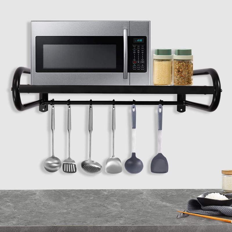 JAYGOVAN 21" Hanging Pot Rack, Pot and Pan Organizer Wall