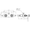 Laguna Brass 3221CP/4120CP RV/Motorhome Replacement Non-Metallic Two Handle Faucet Valve