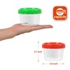 EONJOE 8 oz Small Freezer Containers with Lids Stackable Plastic