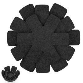 20 Stück Pfannenschoner, Filz Pfannenschutz, Pfannenschutz Stapelschutz, Topfschoner Schutz Vor Kratzer Hitzebeständigerung, 26/35/38CM 3 Verschiedene Größen Für Pfannen, Töpfe, Schüsseln (Schwarz)