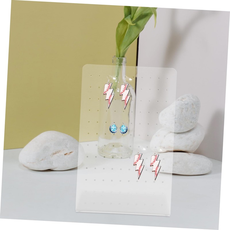 Hohopeti Jewelry Organizer Displays 120 Hole Earring Rack Acrylic Earring