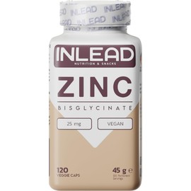 INLEAD - Zinc Bisglycinate Capsules | Highly Bioavailable Zinc for Immune System, Skin Health & Cell Regeneration - 120 Capsules