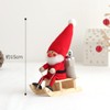 Nordika Nisse norudyika nisse Christmas Wooden Doll (Santa on Sled/Red/nrd120072)