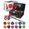 DEZAWRTY X Spinning Tops Set, 12 Battling Tops with 3