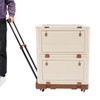 DNYSYSJ Folding Utility Cart Portable Rolling Crate, Multi Functional Collapsible