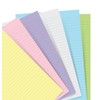 Filofax Ruled Paper Refill Pack - Pastel Colours
