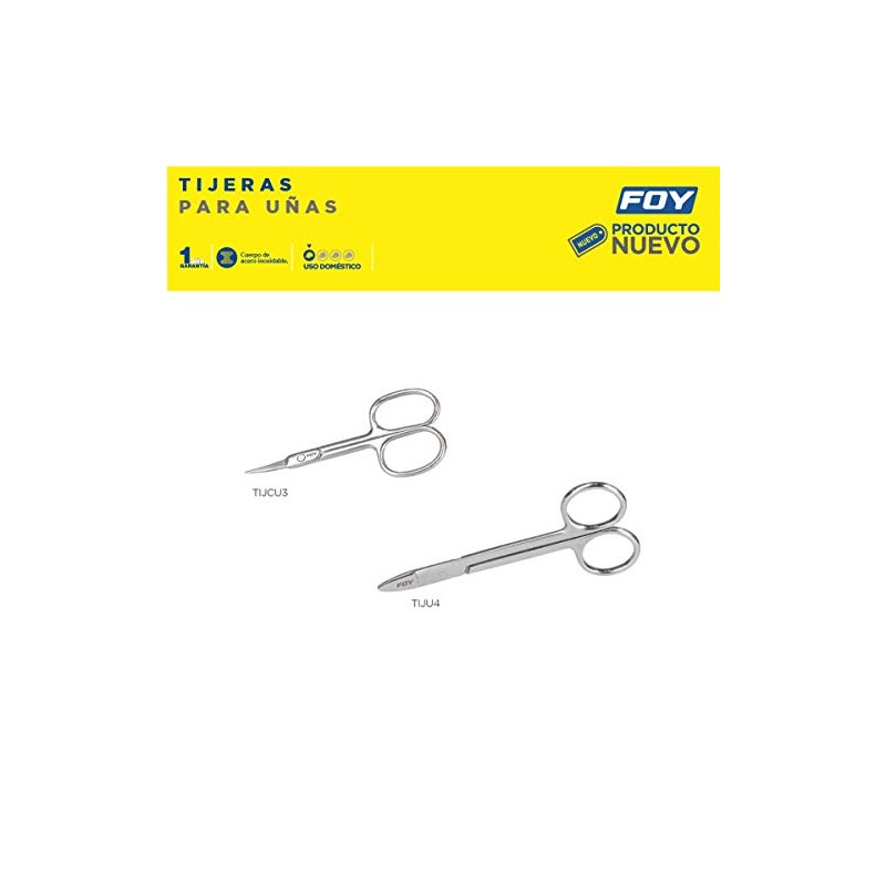 Foy TIJU4 Tijeras para uñas 4-1/2"