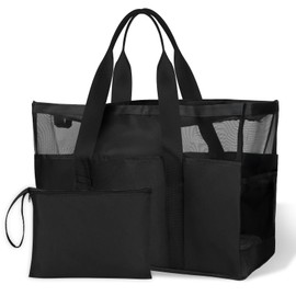 XXL Family Beach Bag, Women's Large Swimming Bag, Waterproof Beach Bag, Family, Foldable Shoulder Bags, Bath Bag, Beach Bag with Zip, for Beach, Pool, Travel, Gym, Shopping