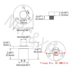 NRC&XRC Stainless Steel 316 Boat Garboard Drain Plug Marine Bilge Plug Kit with Screws (2)