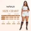 MANZI 6 Pairs Plus Size Sheer Knee Highs Stocking for