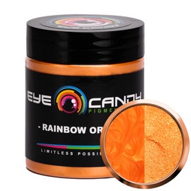 Eye Candy Pigments Premium Orange Mica Powder - Rainbow Orange (25gr) - for Epoxy, Resin, Soap, Paint, Woodworking, Acrylic Pouring, Bath Bombs, Fishing Lures - DIY Arts and Crafts Additive