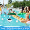 Qualirey 1 Set Solar Pool Ionizer Floating Water Cleaner and