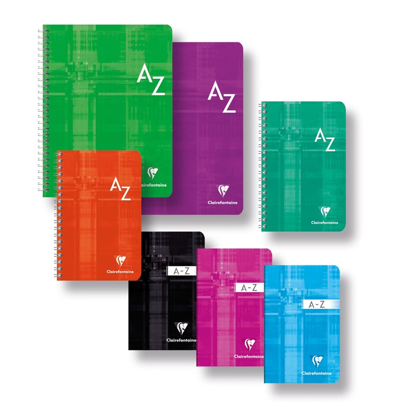 Clairefontaine 68699C Register book spiral, checkered, 11x17 cm, 50 sheets,