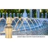 AYNEFY Fountain Spray Nozzle, G1in DN25 Brass Adjustable Water Fountain