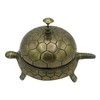 Large Tortoise Service Desk Bell - Turtle Bell in Antique
