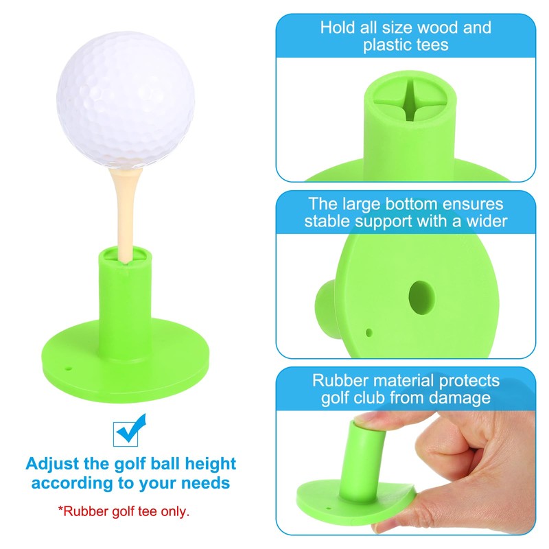 PATIKIL Rubber Golf Tees, 5 Pack Golf Rubber Tee Indoor