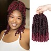 8 Packs Passion Twist Hair 8 Inch Pre-twisted Short Crochet