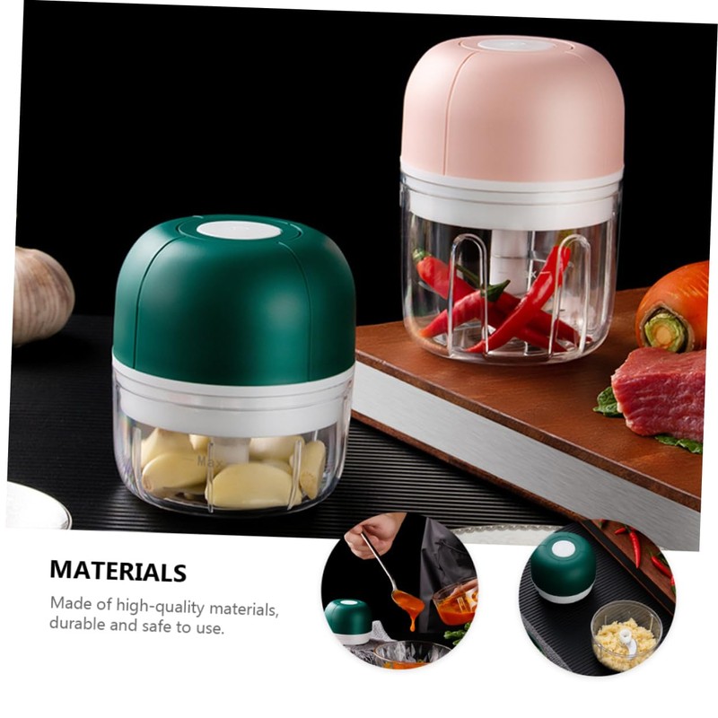BIUDECO Wireless Garlic Pounder Compact Portable Garlic Mincer Meat Crusher