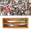 Leopacat Japanese Chopstick Box, Cutlery Storage Tableware Spoon Cage Bamboo