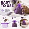 20 Pack Empty Lavender Sachet Bags Empty, Purple Organza Drawstring