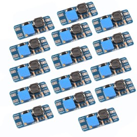 15PCS MT3608 DC-DC Step Up Boost Power Converter 2A Module Adjustable Step Up Voltage Regulator Board 2-24V to 5V-28V Output