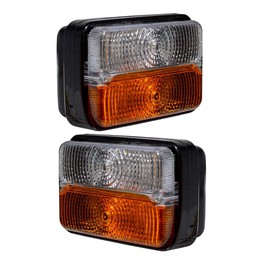 Front Indicator Lamp Light Set with 12V Bulb Compatible with Massey Ferguson & Deutz Fahr Tractors – Replaces 1673840M91, 1673841M91, 1678580M91, 1678840M91 Side Light Assembly