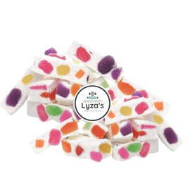 Jujube TROPICAL Nougat Candy, Soft and Chewy with Fruity Jelly Beans, 14 ounces by Lyza's Sweets & Treats