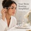 Eyebrow Scissors with Built-In Comb for Precision Trimming – Stainless