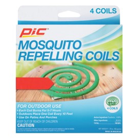 PIC Mosquito Repelling Coils, 4 Count Box, 9 Pack - Mosquito Repellent for Outdoor Spaces - 36 Coils Total