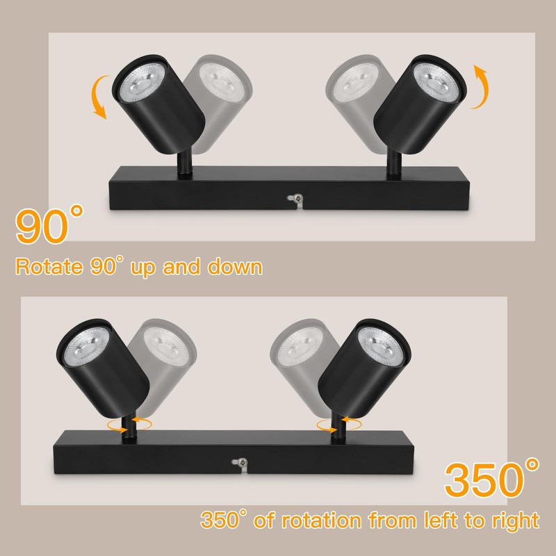 Dehobo Ceiling Light - Spotlight Ceiling Bar in Matt Black