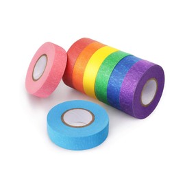 8 Piezas Masking Tape, Cinta Gaffer, Cinta Adhesiva De Colores, Se Puede Utilizar Para Hacer Modelos y Regalos, Suministros De Oficina, Decoración De Interiores, Artículos Marcados, Etc