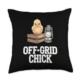 Baby Chicks in Homesteading with Lamp Throw Pillow