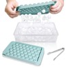 WIBIMEN Ice Cube Tray with Lid and Bin - Round