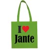 Reifen-Markt Tasche I Love Jante Größe 38x42 Farbe Grün Druck