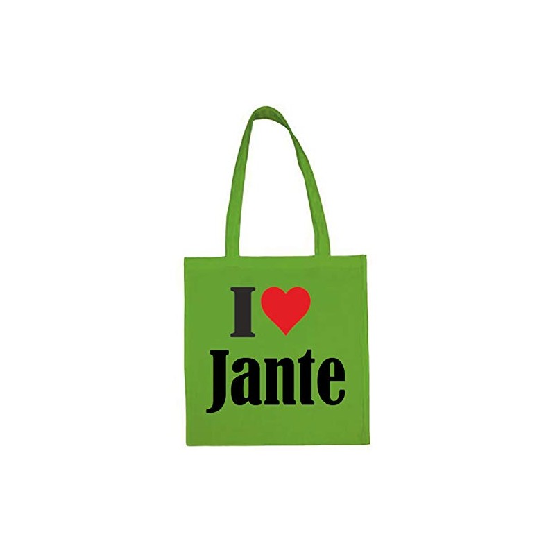 Reifen-Markt Tasche I Love Jante Größe 38x42 Farbe Grün Druck